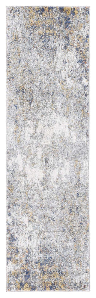 Yasmin Acy Runner, Yellow, 2'6" x 8', Abstract