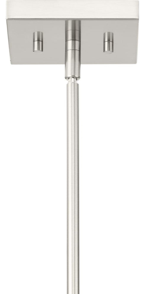 Boundary Collection 1-Light Modern Pendant, Brushed Nickel