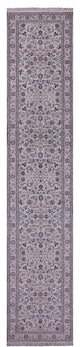 Runner Persian Nain Wool & Silk Hand-Knotted Rug 2' 5" X 12' 2" - Q14754