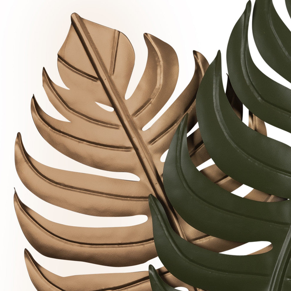 Copper and Green Botanical Wall Decor