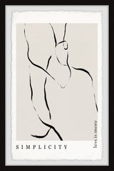 "Less Is More" Framed Painting Print, 24x36