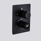 Fontana 22"Matte Black Digital Rainfall Shower System & Handheld Shower, LED