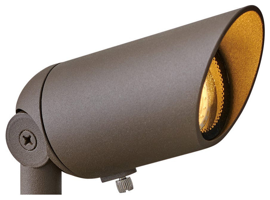 Hinkley Landscape Lighting 5.75" x 3.25" 4w MR16 LED Spot Light, Textured Brown