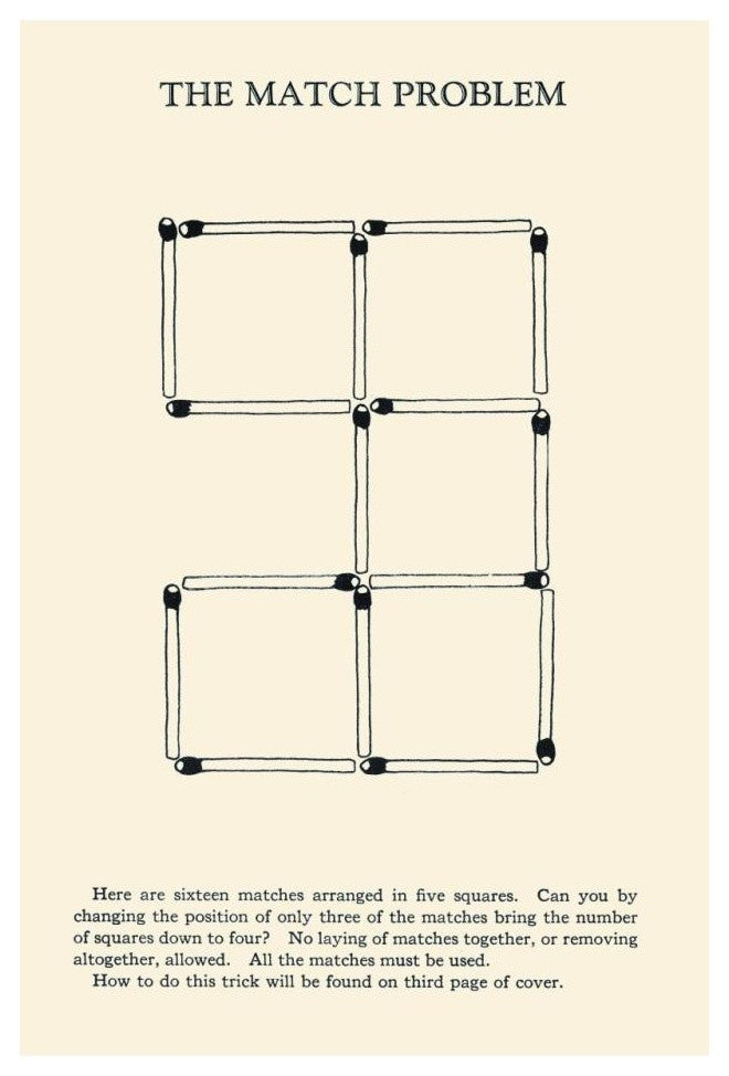 "The Match Problem" Digital Paper Print by Retromagic, 22"x32"
