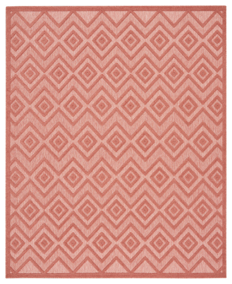 Nourison Versatile 9' x 12' Coral/Orange Modern Area Rug