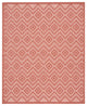 Nourison Versatile 9' x 12' Coral/Orange Modern Area Rug