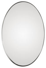 Uttermost Pursley Brushed Nickel Oval Mirror