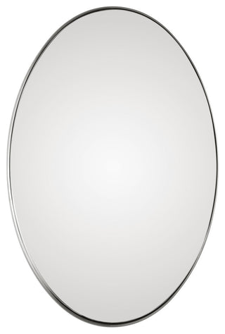 Uttermost Pursley Brushed Nickel Oval Mirror