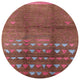 Ahgly Company Indoor Round Mid-Century Modern Area Rugs, 4' Round