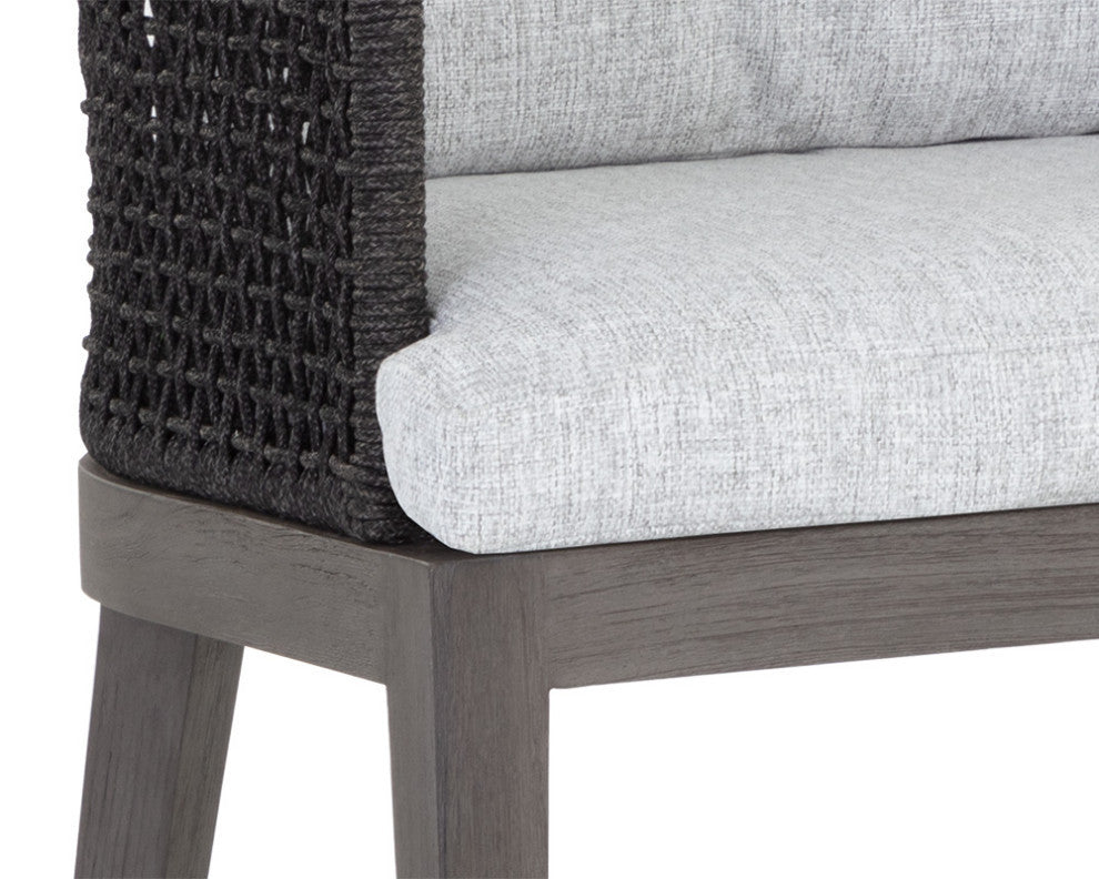 Capri Counter Stool, Smoke Grey, Copacabana Marble