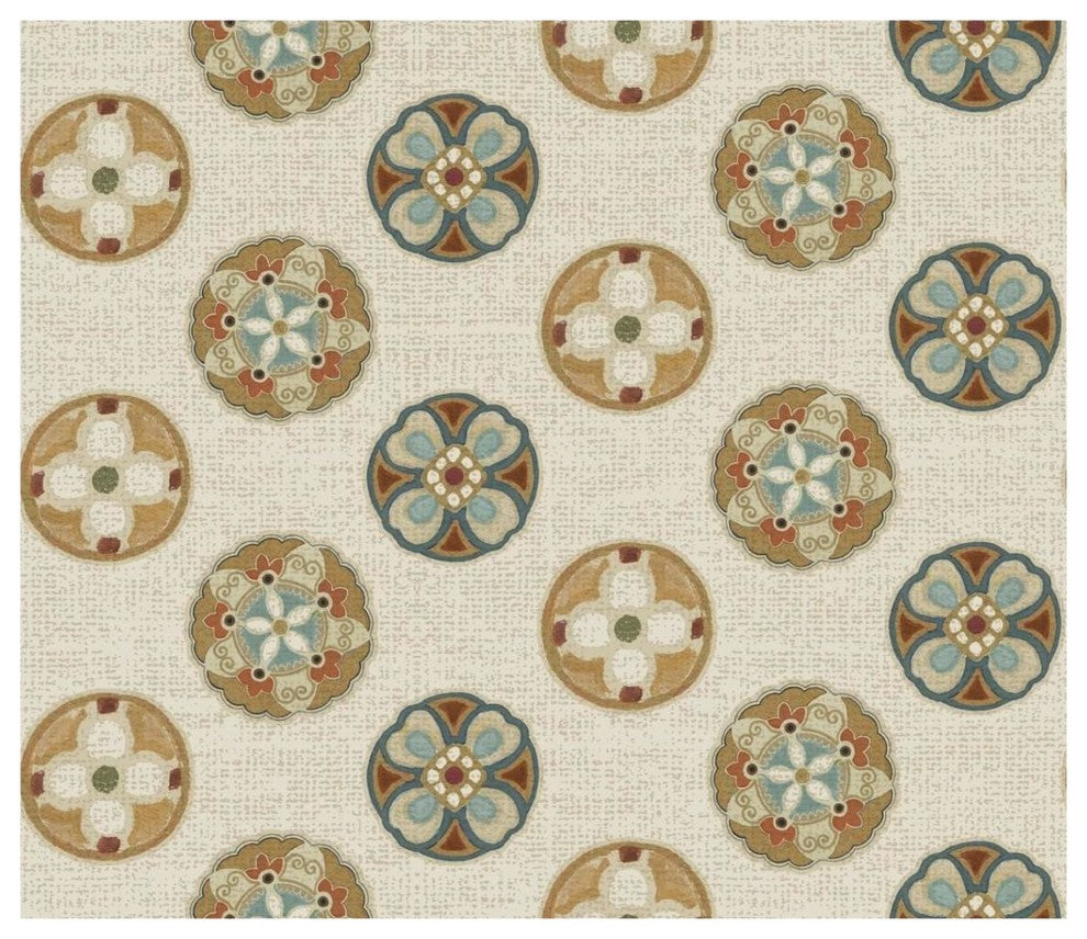 "Spice Suzani Patterns II" Digital Paper Print by Daphne Brissonnet, 38"x33"