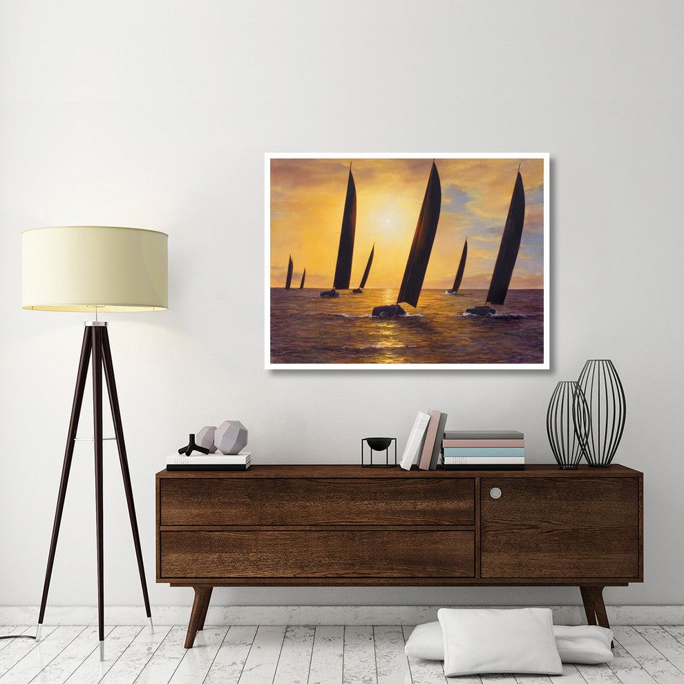 "Into the Sunset" Digital Paper Print by Diane Romanello, 50"x38"