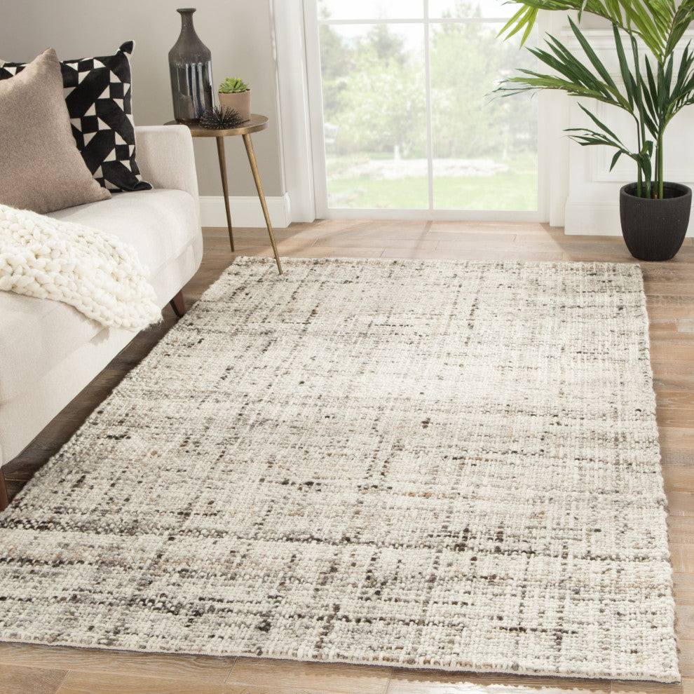 Jaipur Living Season Handmade Solid Area Rug, Gray/Ivory, 3'x12'