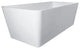 Vanity Art Solid Surface Resin Stone Freestanding Bathtub, Glossy White, 67 in. X 32 in.