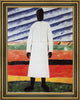 Kazimir Malevich Peasant Woman - 18" x 24" Framed Premium Canvas Print