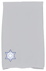 Star's Corner, Geometric Print Kitchen Towel, Gray, 18 x 30"