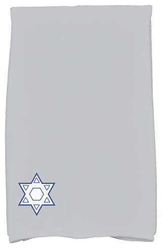 Star's Corner, Geometric Print Kitchen Towel, Gray, 18 x 30"
