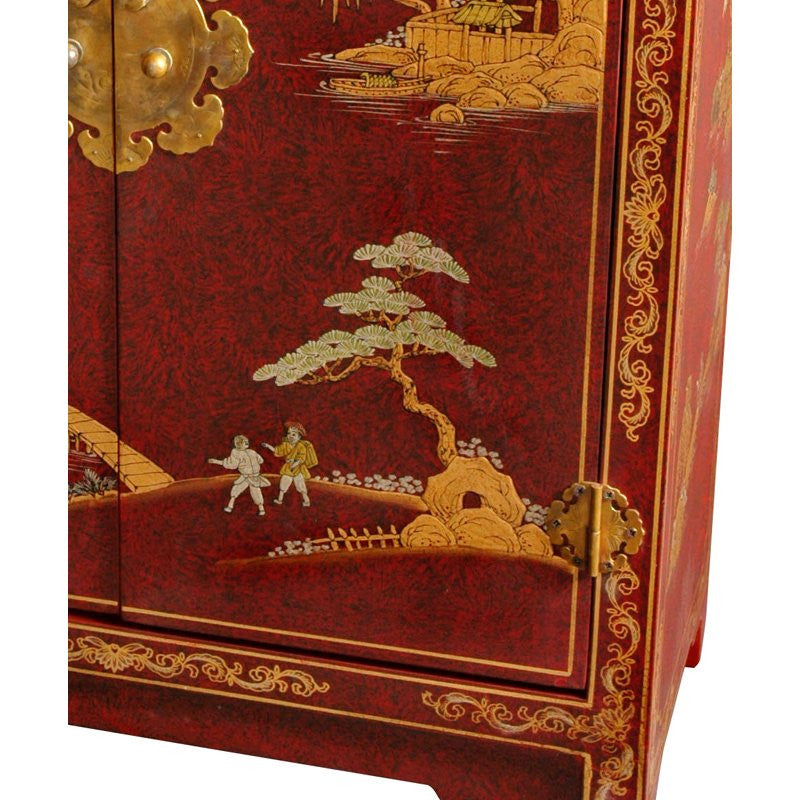 Red Lacquer Cabinet