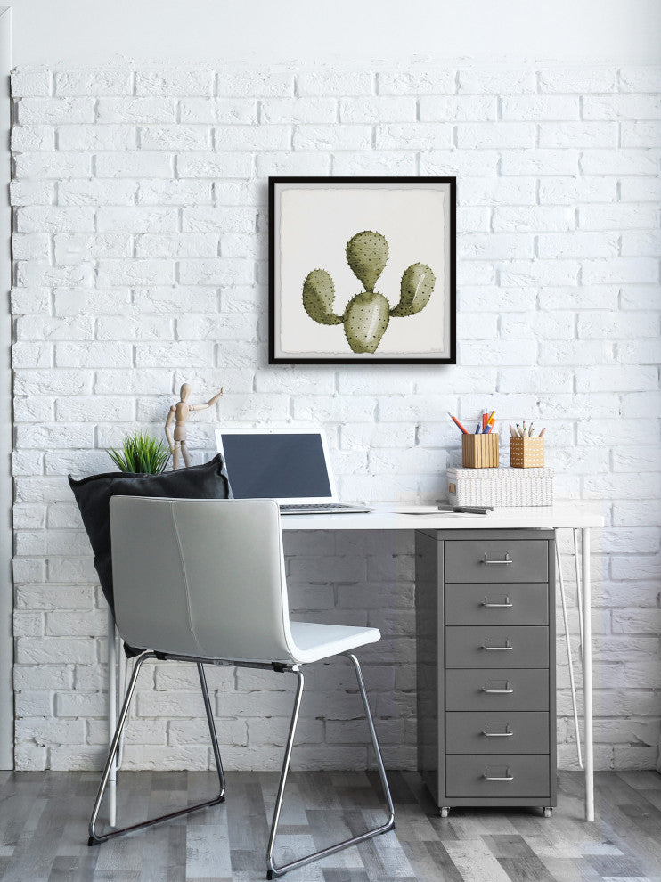 "Cactus Arms" Framed Painting Print, 24x24