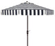 Safavieh Elsa Fashion Line 11' Round Umbrella, Black/White
