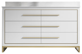 Alma Kathyia Freestanding Bath Vanity, Gold Hardware, 60" Single Sink
