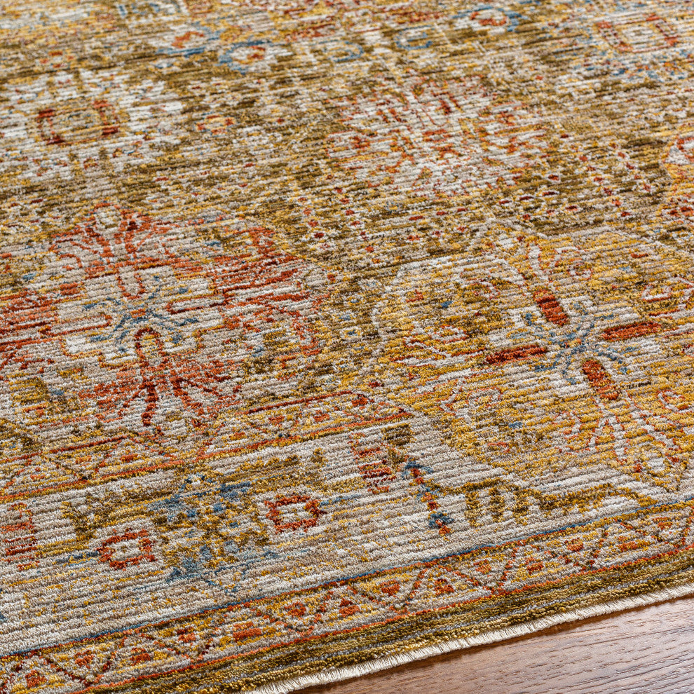 Naila IAL-2306 Olive Machine Woven 7'10" x 10'3" Rug