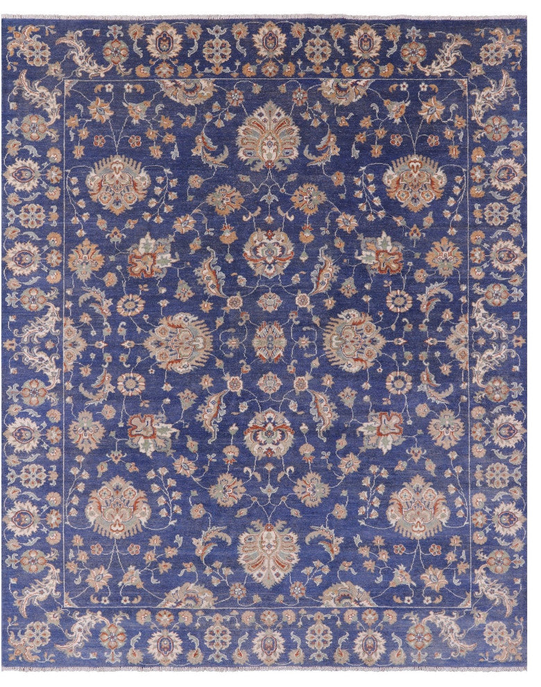 8' 1" X 9' 8" Peshawar Handmade Wool Rug Q10441