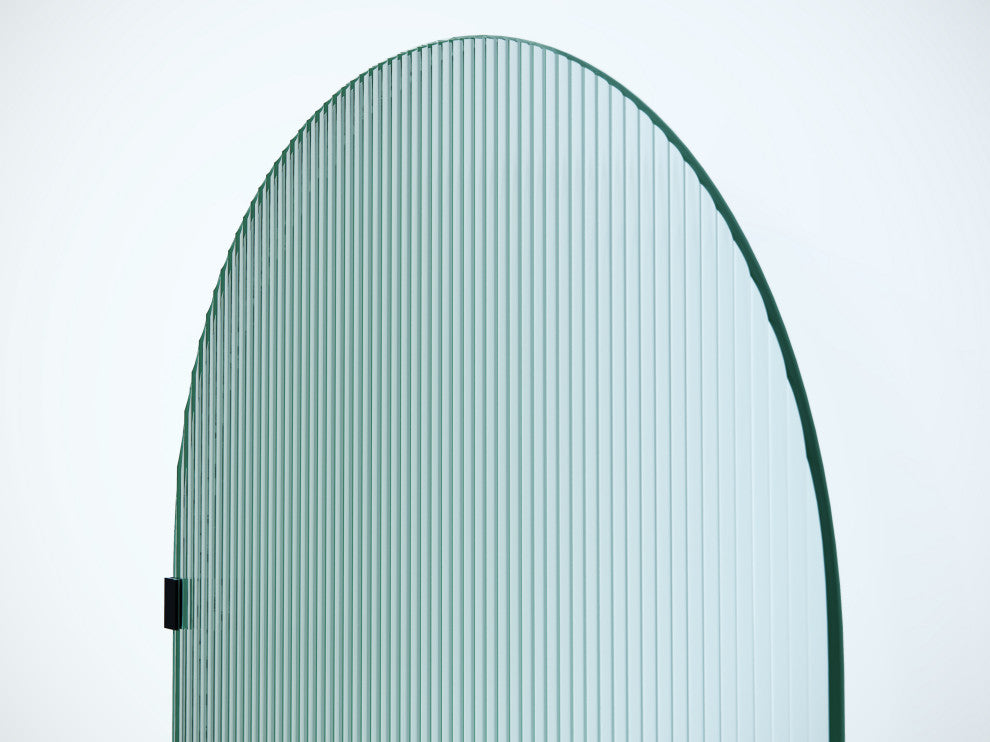 Bathtub Single Fixed Panels, Satin Brass