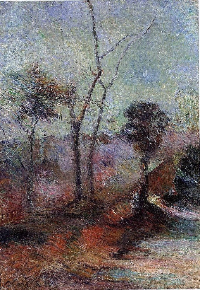 Paul Gauguin Landscape, 18"x27" Wall Decal