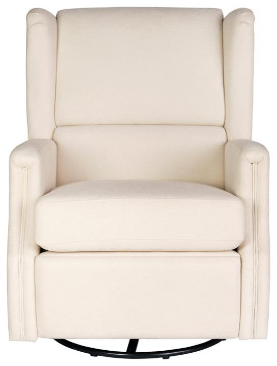 Omma Swivel Wingback Recliner Glider Rocker Recliner, Cream