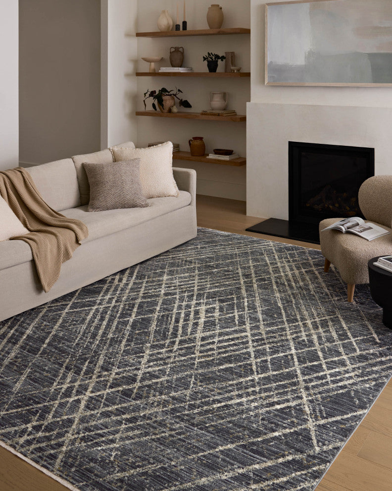 Loloi II Wade Midnight / Beige 6'-3" x 9'-4" Area Rug