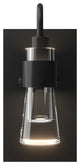 Erlenmeyer ADA Sconce, Black Finish, Clear Glass