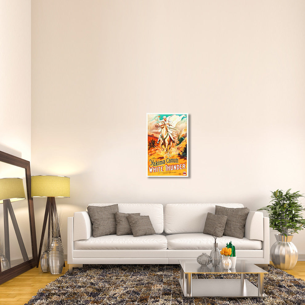 "White Thunder" Stretched Canvas Giclee by Hollywood Photo Archive, 24x36"
