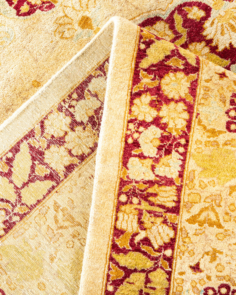 Mogul, One-of-a-Kind Hand-Knotted Area Rug Yellow, 8' 1" x 10' 1"