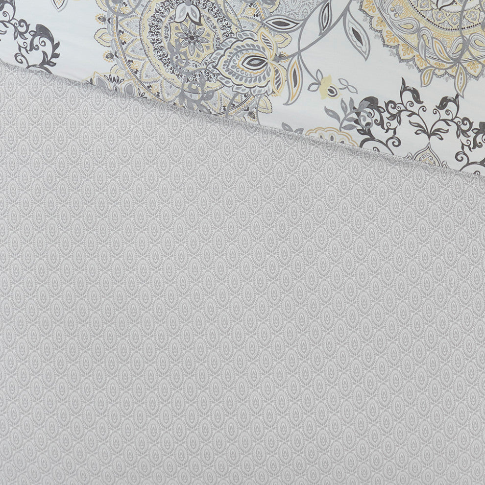 Madison Park Isla 8 Piece Cotton Floral Printed Reversible Comforter Set