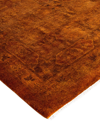 Overdyed, One-of-a-Kind Hand-Knotted Area Rug Brown, 9'3"x11'10"