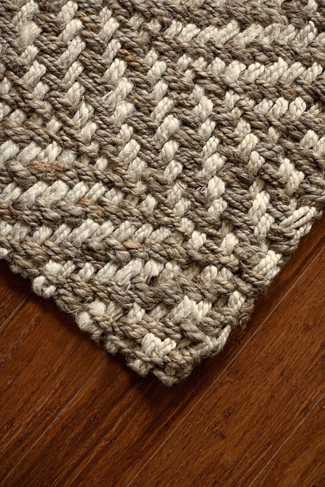 Anji Mountain Sandscape Jute Area Rug, 8'x10'