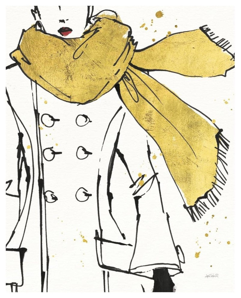 "Fashion Strokes III" Digital Paper Print by Anne Tavoletti, 30"x37"