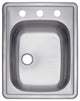 Gourmetier Single Bowl Self-rimming Bar Sink Satin Nickel K221755BNL