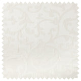 Deluxe Roman Shades Plain Fold, 45Wx75H Bermuda White