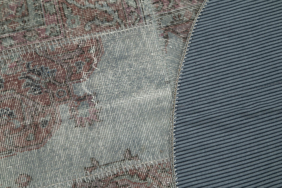Rug N Carpet - Handwoven Oriental 4' 11" x 4' 11" Boho Round Patchwork Rug
