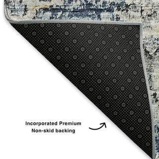 Premium Machine Washable Mayfield AMF634 Navy 9' x 12' Rug