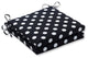 Polka Dot Black Oversized Seat Cushion Set, Set of 2