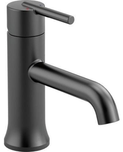 Delta Trinsic Single Handle Bathroom Faucet, Matte Black, 559LF-BLLPU