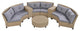 Gewnee U_Style 6 - Person Fan-shaped Rattan Suit Combination