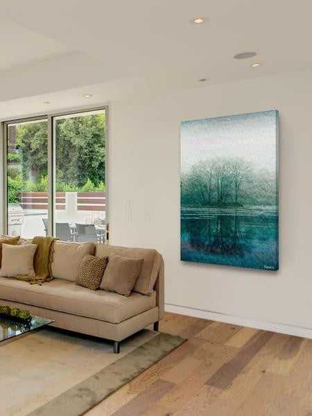 "Apple Lake" Framed Painting Print, 12"x18"