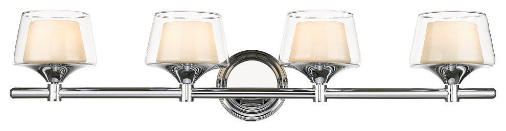 Innovations 311-4W-PC-CLW-LED 4-Light Bath Vanity Light, Polished Chrome