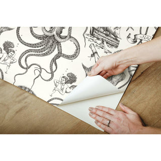 Deep Sea Toile Peel & Stick Wallpaper