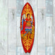 St. Michael Surfboard Coastal Door Art, Approximate Size: 36x10