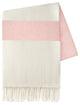Sydney Stripe Herringbone Throws, Blush